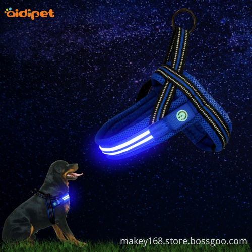 Nylon Fabric Secure Led Dog Harness